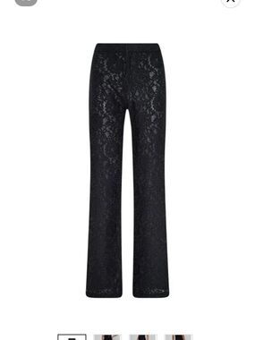 L'AGENCE Black Lace Pants